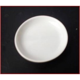 PRATO PORCELANA MANTEIGA DIAM:9,5CM