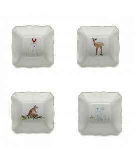 DEER FRIENDS CJ 4 RAMEKINS 99X101MM 0,15L BRANCO