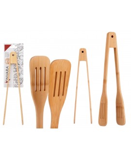 PINÇA COZINHA SERVIR BAMBU