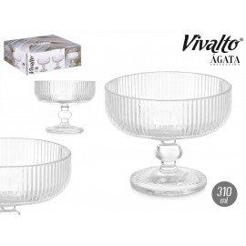 TAÇA 310ML GELADO TRANSP RISCAS AGATA