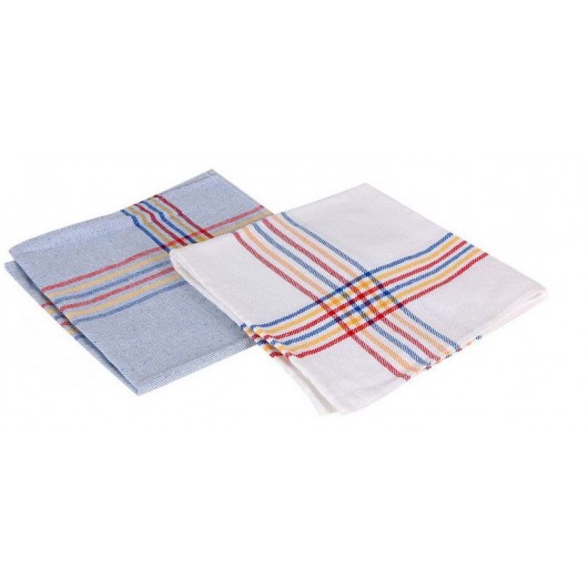 PANO 52X52 COZINHA SARJA AZUL / BRANCO