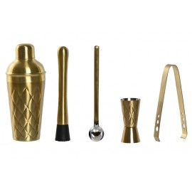 set coktail 5 pçs inox 500ml mate