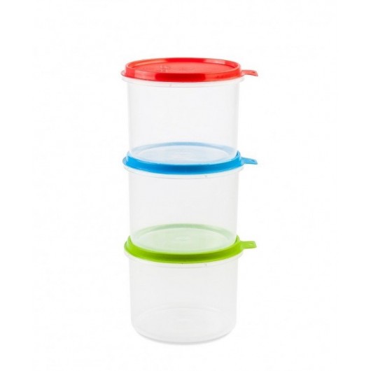 CAIXA 0,6 L REDONDA PLASTICO TRANSP REF 838