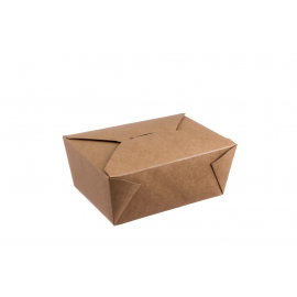 PACK 40 CAIXA TAKE AWAY KRAFT 2700ML 21,5x16/19,7x14x9CM