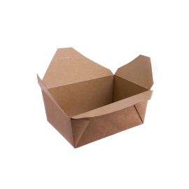 PACK 40 CAIXA TAKE AWAY KRAFT 2700ML 21,5x16/19,7x14x9CM