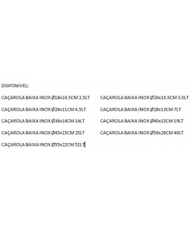 CAÇAROLA 16X7.5 INOX PROF 1,5L