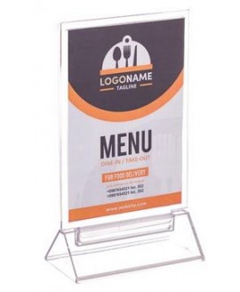 SUPORTE 10X15 CM A6 ACRILICO P MENU