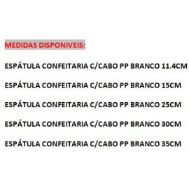 ESPATULA 15CM CONFEITARIA INOX CABO PP