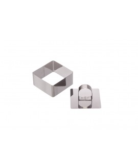 ARO 8X8X4CM COM EMPURRADOR INOX