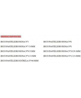 BICO PASTELEIRO NUM 8 ROSA