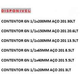 CONTENTOR GN 1/1x20MM INOX 201 1,9L