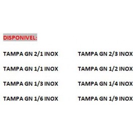 TAMPA GN 1/2 INOX 201 /6 /12