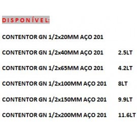 CUBA GN1/2 20MM 13,5L INOX