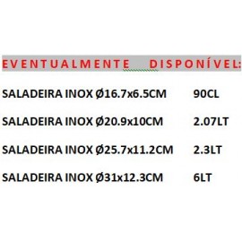 SALADEIRA 20X10 BOWL INOX 2.1L
