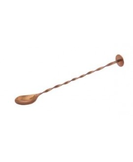 COLHER 30CM BAR REV.COBRE C/BASE