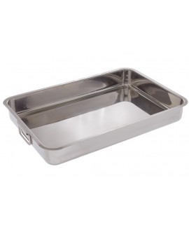 TABULEIRO INOX 45x33,5x7CM ESP.0,9MM