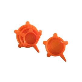 TAMPA D9.5X3CM EXT SILICONE LARANJA