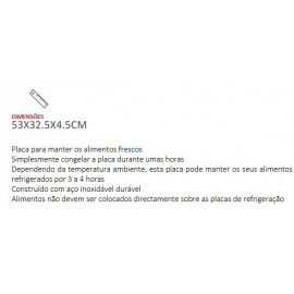 PLACA GN 1/1 AREFECIMENTO INOX