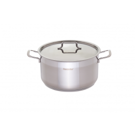 CAÇAROLA 16-2L BAIXA ANETT A10CM  AÇO INOX 18/10