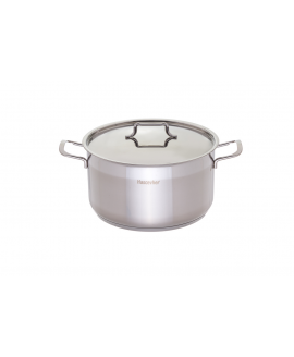 CAÇAROLA 16-2L BAIXA ANETT A10CM  AÇO INOX 18/10
