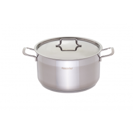 CAÇAROLA BAIXA AÇO INOX 18/10 ANETT 7,5L Ø26x16CM IND