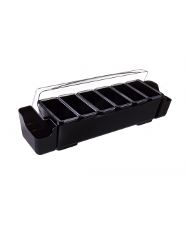 PORTA CONDIMENTOS 6+2DIV 58.5X15.5X17CM