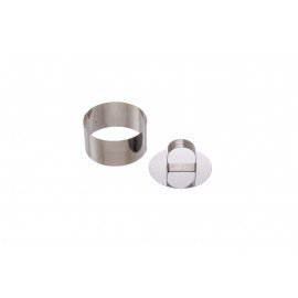 ARO 8X4CM C/EMPURRADOR REDONDO INOX