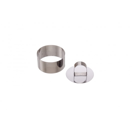 ARO 8X4CM C/EMPURRADOR REDONDO INOX