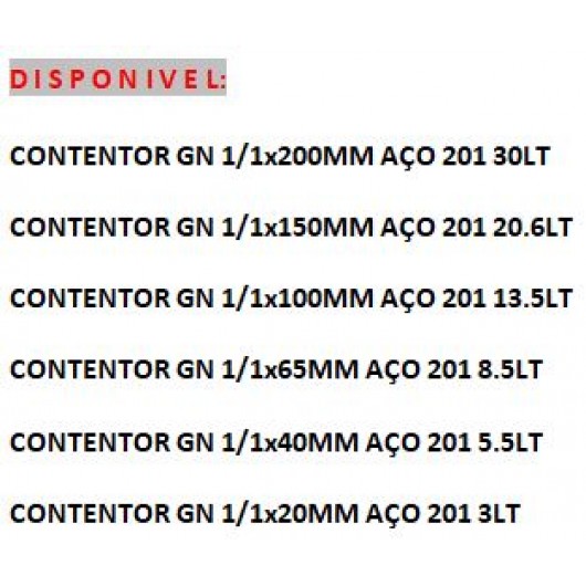 CUBA GN 1/1x150MM INOX 20.6L