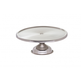 SUPORTE D32.5X8.5CM P/BOLO INOX