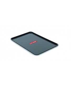 BANDEJA PLANA N2 28X19X1.2CM PP PRETA