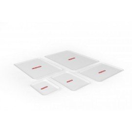 BANDEJA PLANA N2 28X19X1.2CM PP BRANCA