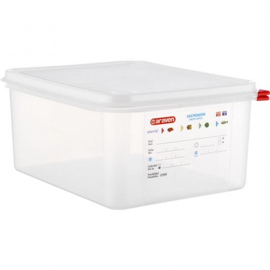 HERMÉTICO 12.5L GN1/2 200MM PP BRANCO