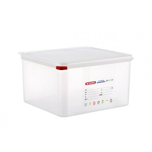 HERMÉTICO 19L PP GN2/3 354X325X200mm TRANSP