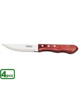 JOGO 4 FACAS CHURRASC INOX POLIWOOD JUMBO