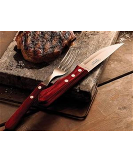 JOGO 4 FACAS CHURRASC INOX POLIWOOD JUMBO