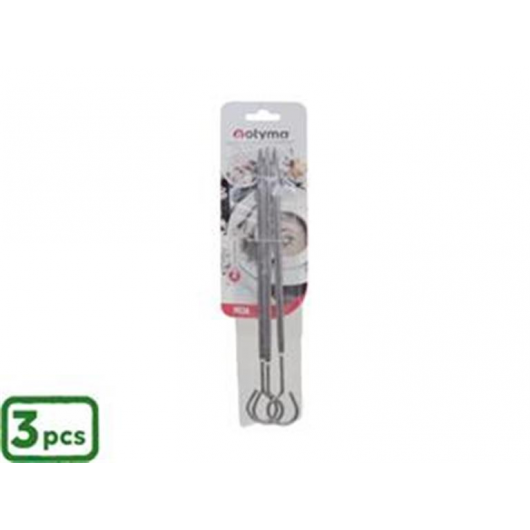 BL.C/3 ESPETOS INOX 40CM