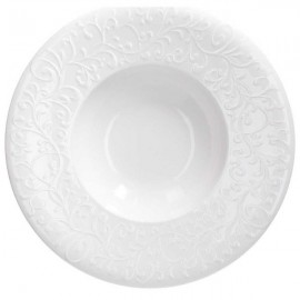 JASMIM PRATO 29CM FUNDO GOURMET BRANCO